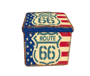 Pouf Route 66